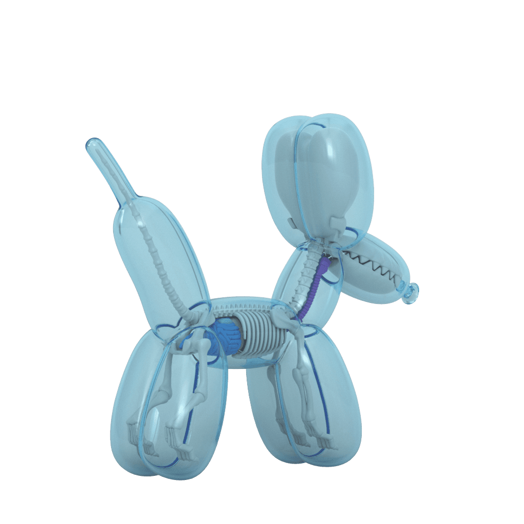 Funny Anatomy Balloon Dog (Sky Blue Edition) | Mighty Jaxx Funny Anatomy Balloon Dog (Sky Blue Edition) | Mighty Jaxx